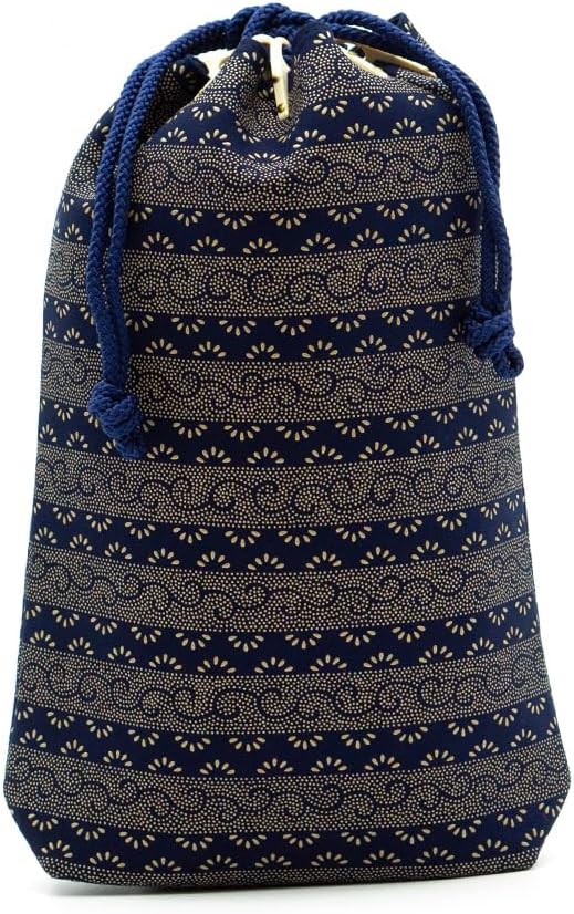 Amazon | [印傳屋] 印伝 合切袋 巾着袋 信玄袋 手提げ袋 財布 マチ付き